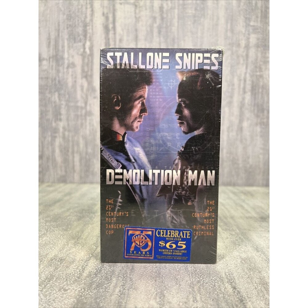 Demolition Man VHS New Factory Sealed Sylvester Stallone Wesley Snipes 1994